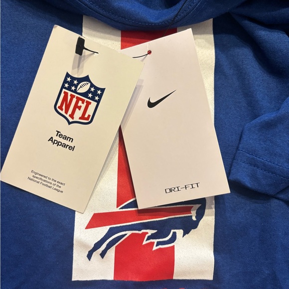 Buffalo Bills Mafia NFL Nike Dri-Fit Men’s Large L Polyester Wick Blue Shirt NWT - Picture 5 of 6